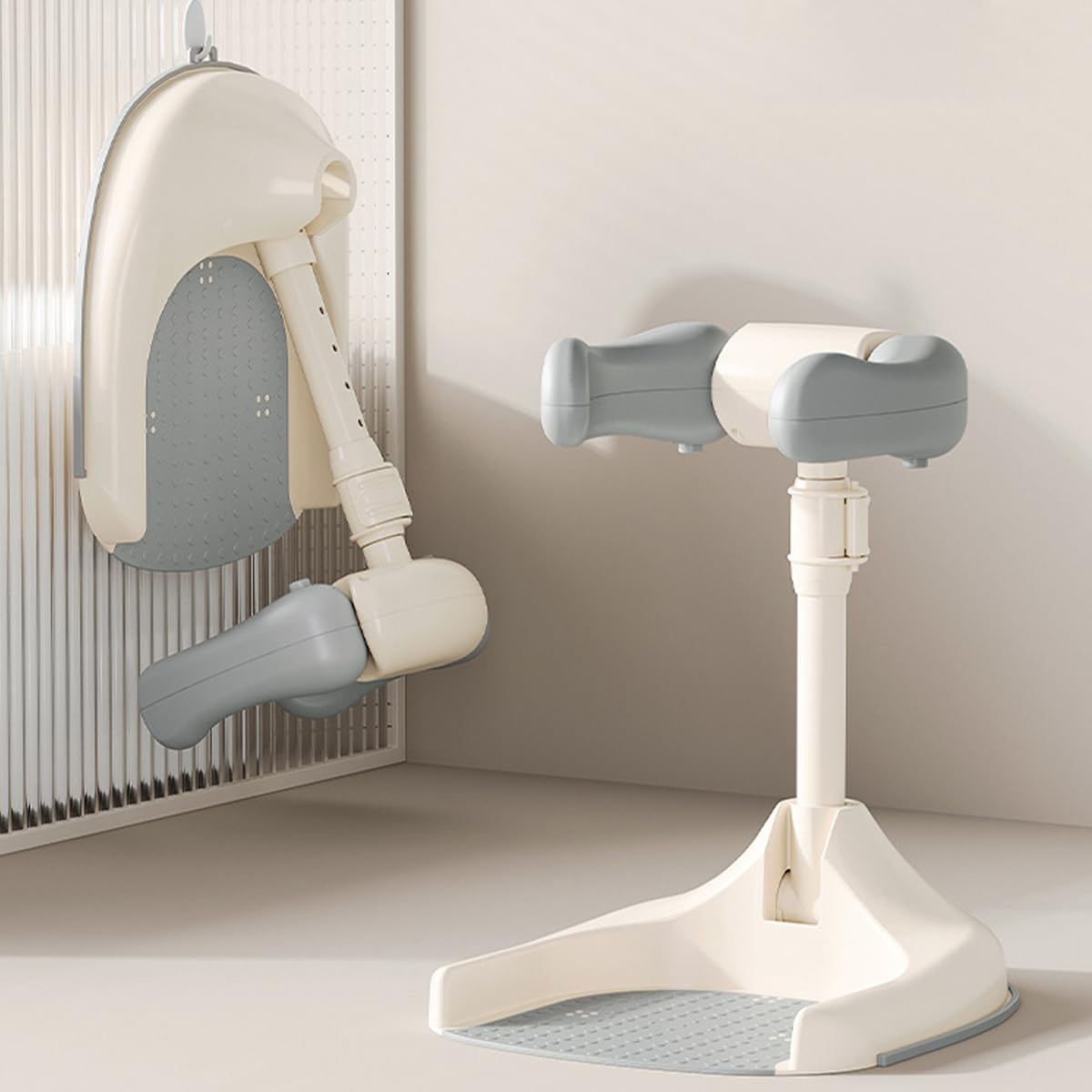 SNOWIE SOFT Baby Bath Stand for 12–36 Month Toddlers with 44–54cm Adjustable Height and Anti-Slip Wide Base | Folding Portable Design