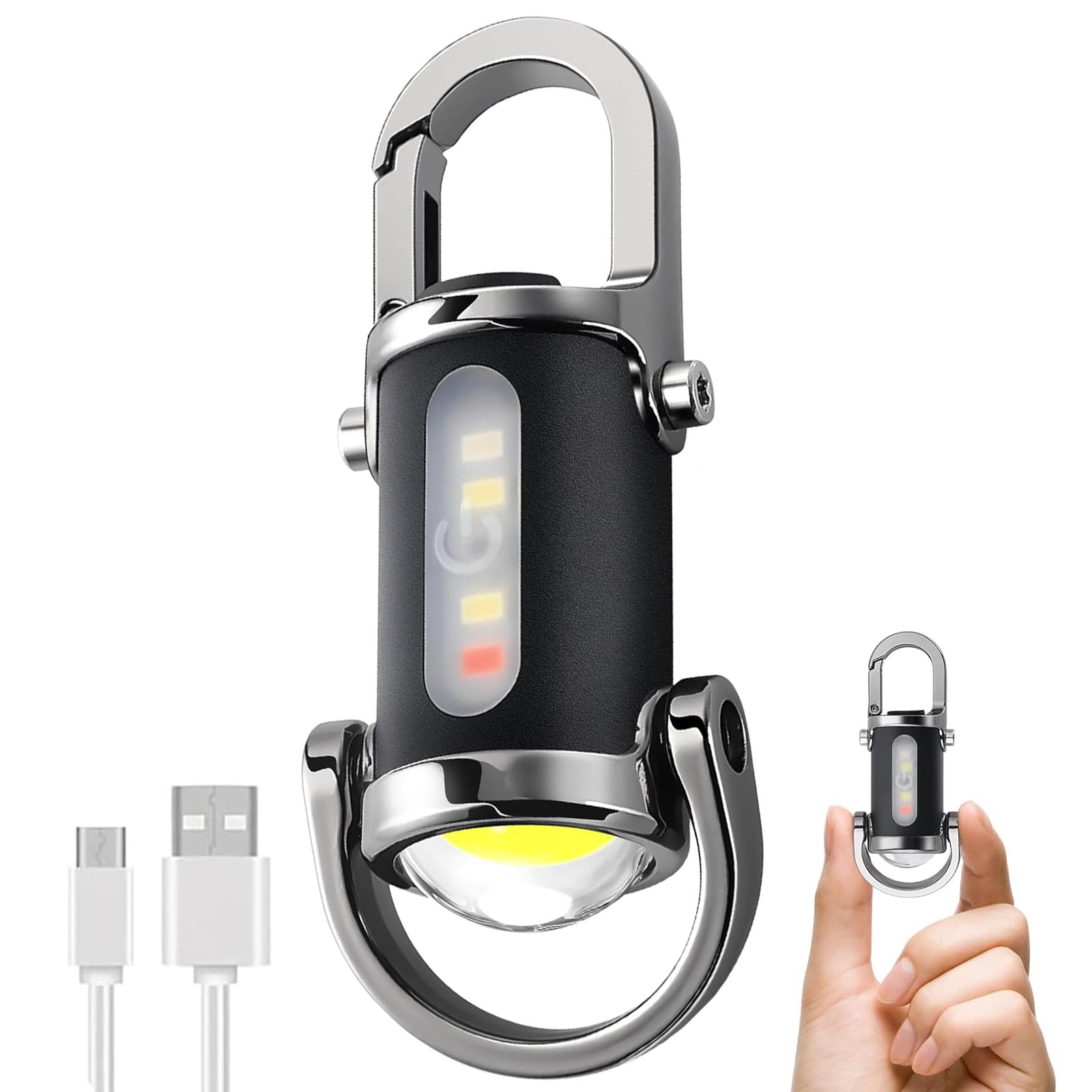 Proberos® 200LM Super Bright Mini Keyring Torch Waterproof Mini Light Torch Key Ring