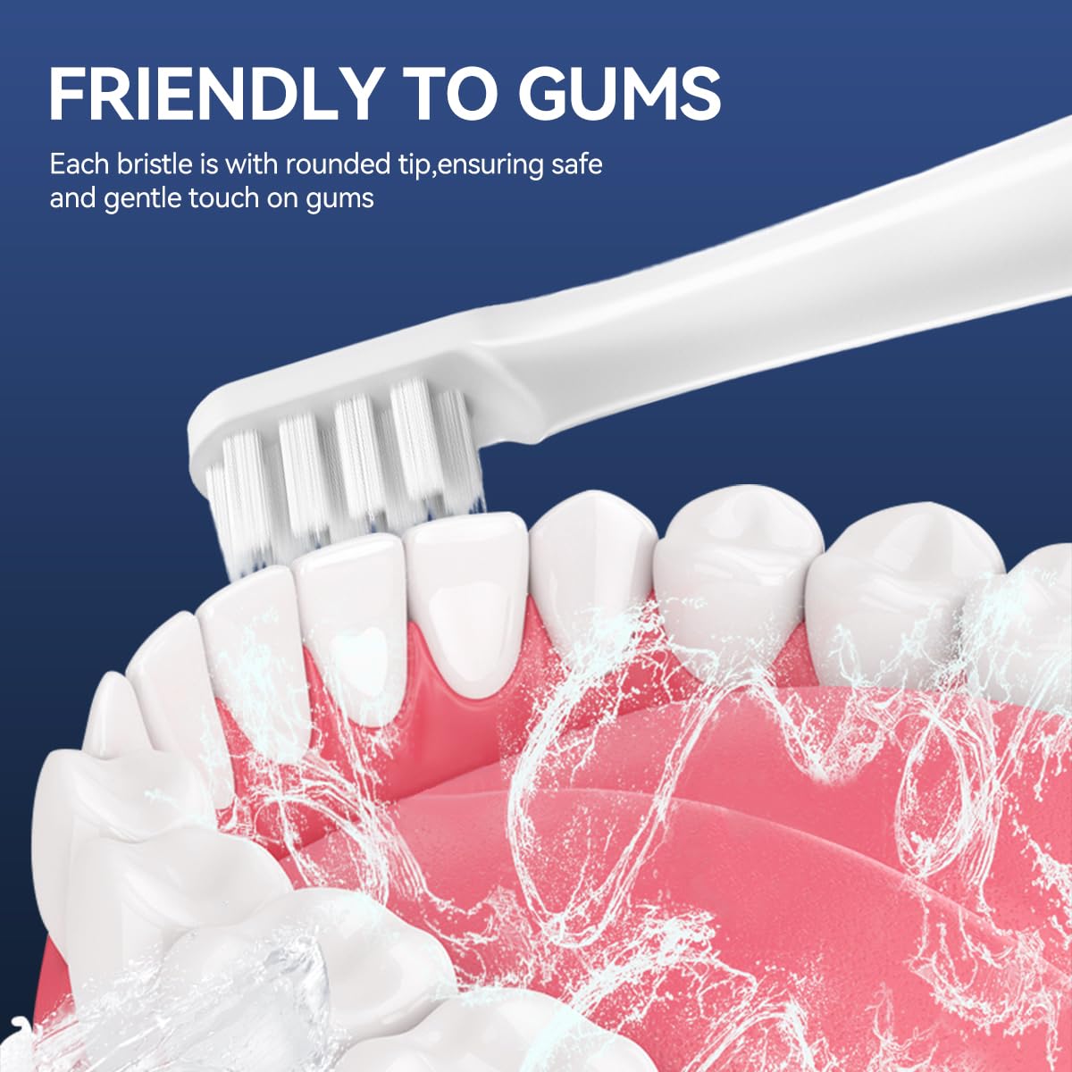 ZIBUYU Toothbrush Heads for Mijia Mi Home T100 MES603 featuring Ultra Fine DuPont Bristles | 5pcs Set for Sensitive Teeth