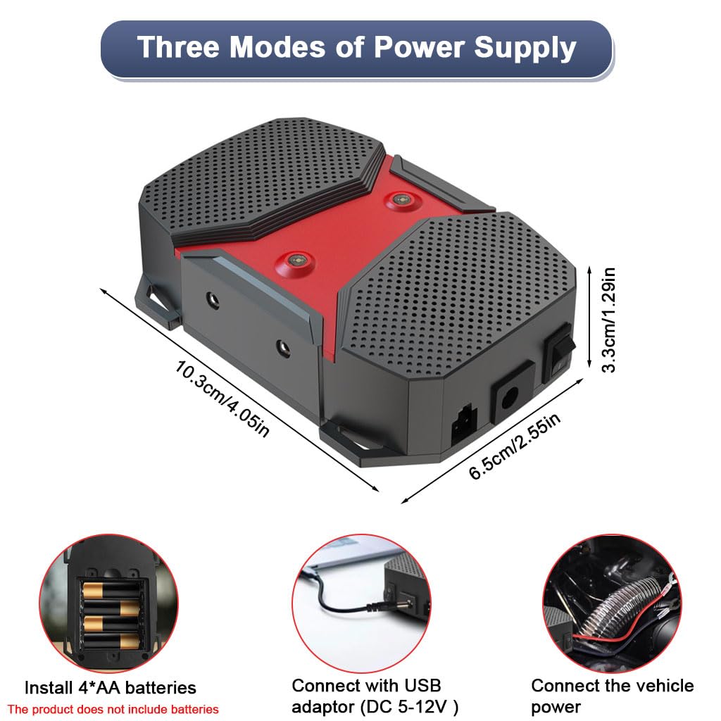STHIRA Car Mouse Repeller for Car and Home with 8–56Hz Ultrasonic Waves & Motion Sensor | Easy Motor-Powered Installation