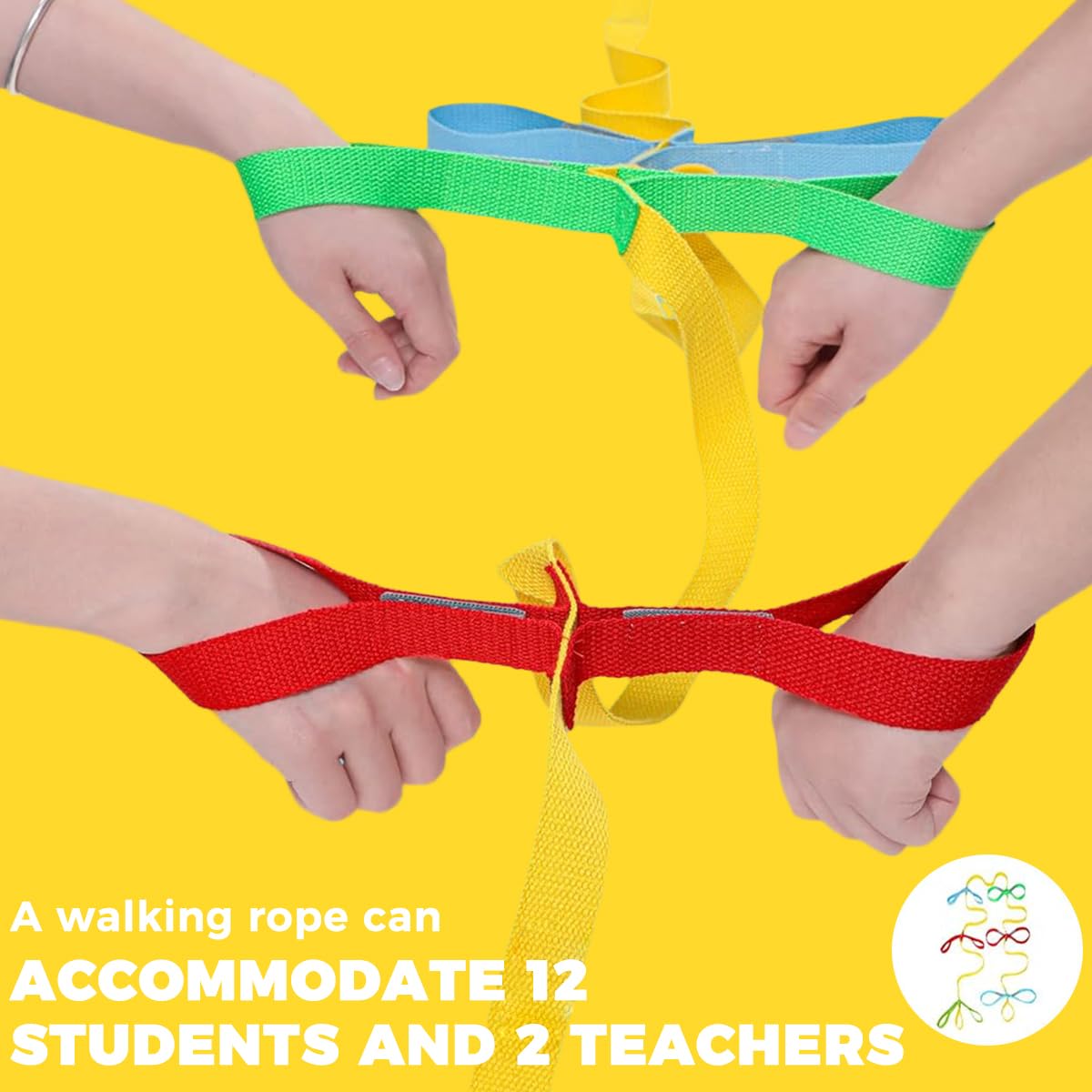 SNOWIE SOFT Preschool Walking Rope with Handles for Children Safety and Group Walks