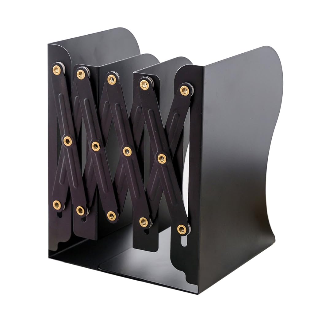 ZIBUYU® IARI Book Ends, Black Decorative