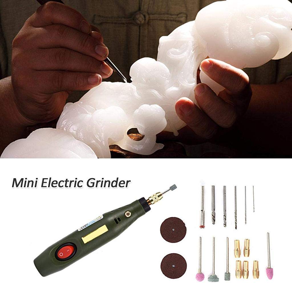 HASTHIP® Mini Portable Electric Grinder Machine Set for Bowlder Polishing Mill Cutting Drilling ( Multicolour)