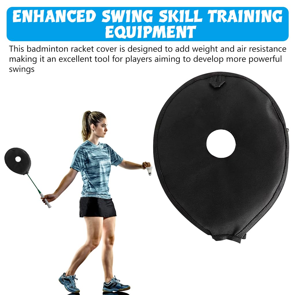 Proberos Badminton Racket Training Cover for Swing Practice featuring Zip Up Design | Protective Sleeve for Travel and Skill Development