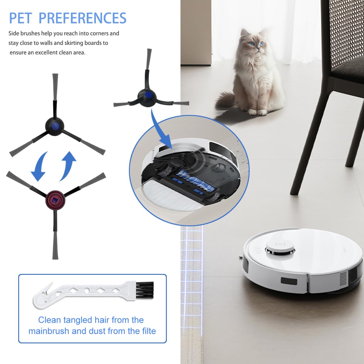 Verilux Vacuum Cleaner Accessories for Ecovacs N20 Pro N20 featuring 30 pcs full kit | easy installation and maintenance