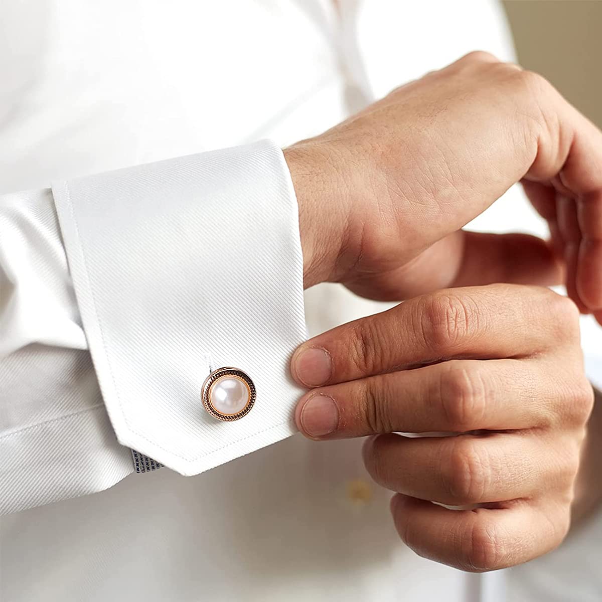 SANNIDHI Pearl Buttons Brooch Pins for Shirt and Cardigan with No Sew Design | 30PCS Set