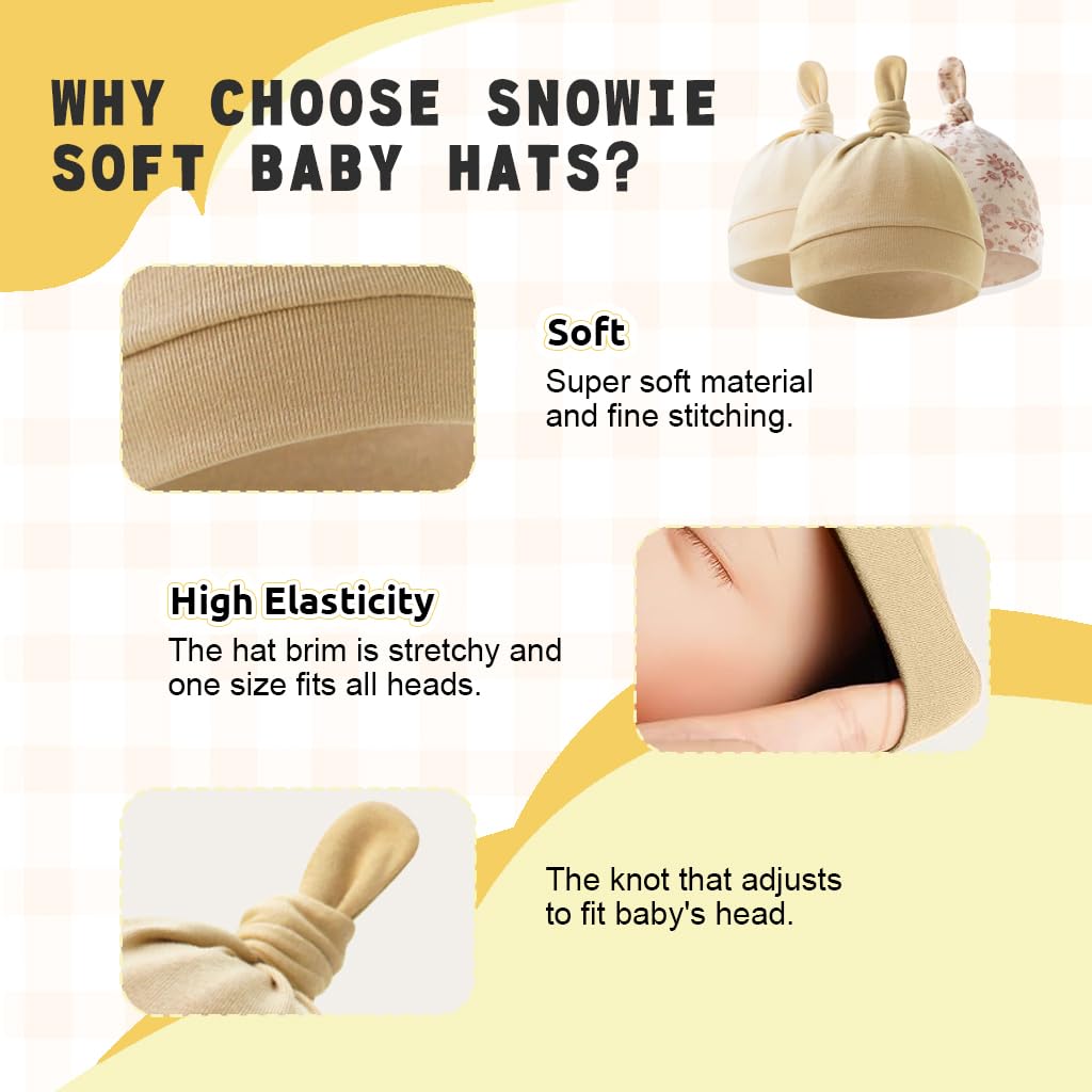 SNOWIE SOFT Baby Winter Cap Scarf Set for 0 to 3 Year Kids with Cartoon Bear Design | Soft Plush Warm Hat for Toddlers Boys Girls