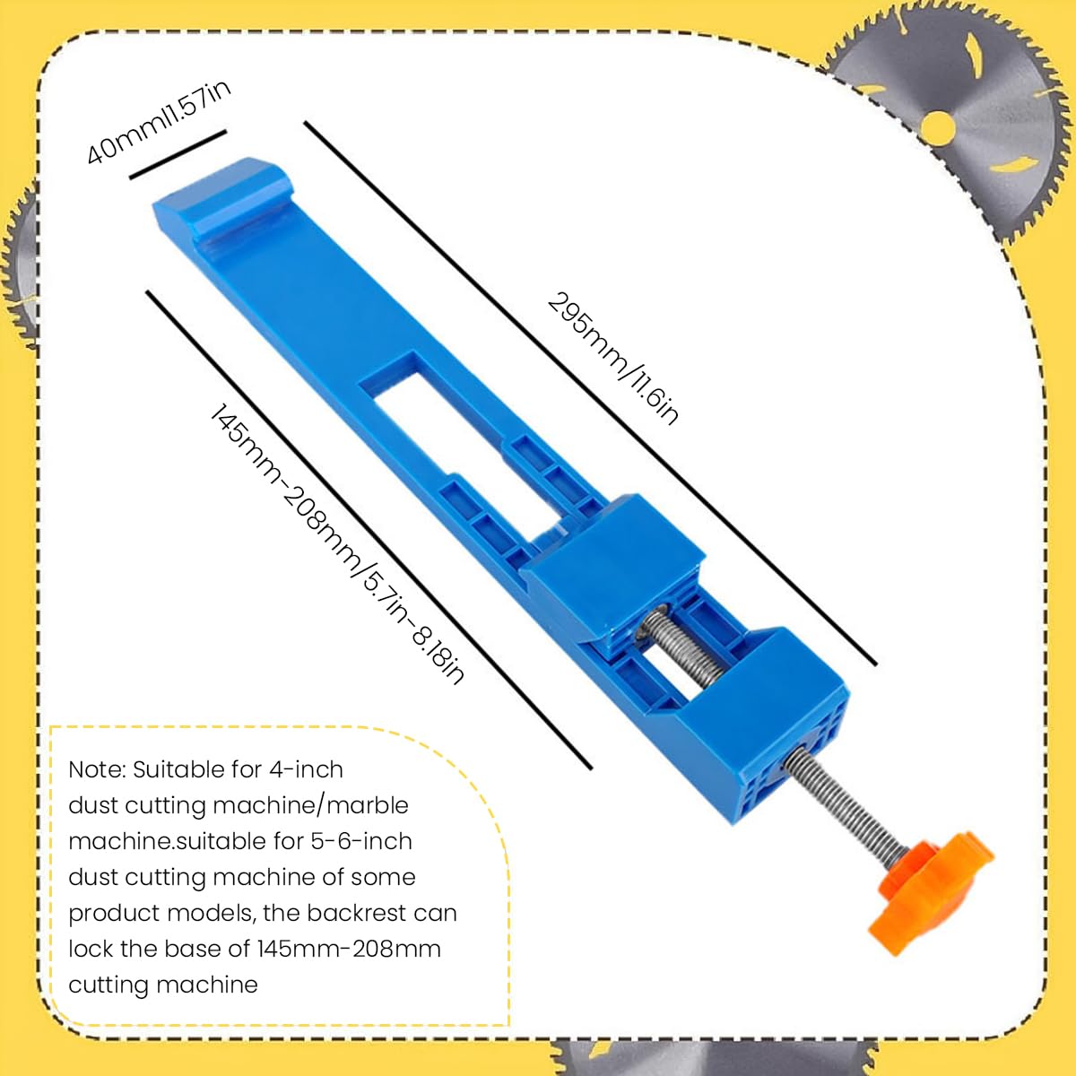 Serplex Clamp Circular Saw Guide for 4 Inch Cutting Machines with Adjustable Base | 2PCS
