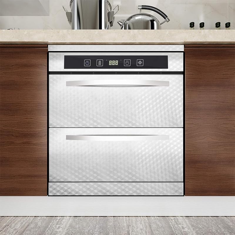 Supvox Oil Proof Countertop Sticker for Kitchen with Heat Resistant Tin Foil 40x300cm | Easy Peel & Stick Backsplash