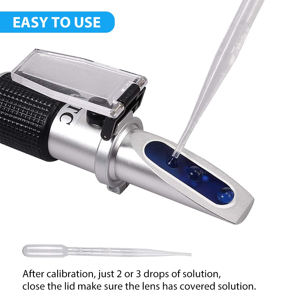 Serplex Honey Refractometer for Honey Moisture Brix and Baume 58–90% with ATC Function | Ideal for Honey and Syrup Testing