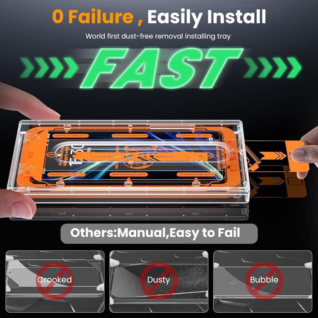 ZORBES Screen Protectors for Samsung S25U with Alignment Tool & HD Tempered Glass | Anti-Scratch