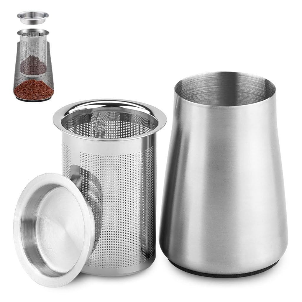 Supvox Espresso Coffee Sieve Kit for Precise Brewing with Fine Mesh Filter and Dosing Jug