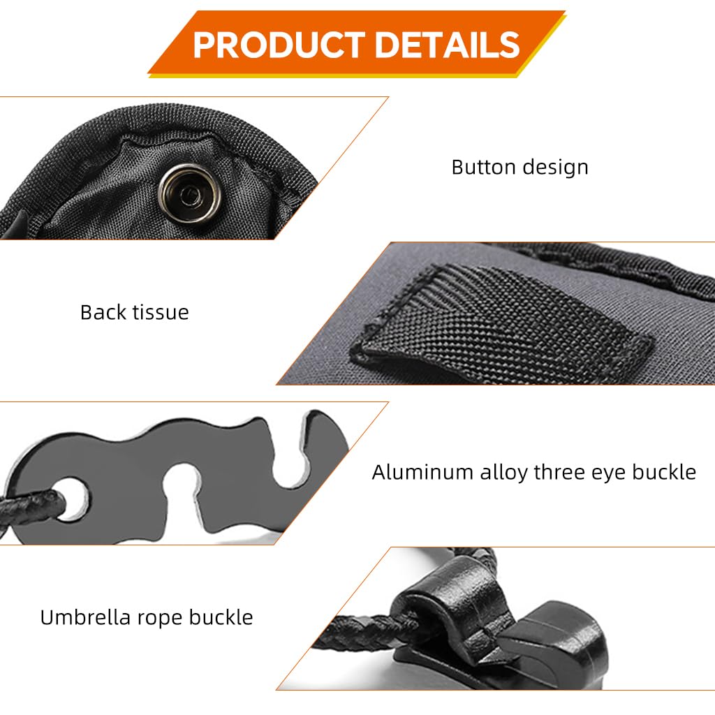 HASTHIP Clothes Drying Rope for Camping with 3m Length and Reflective Beaded Nylon Design