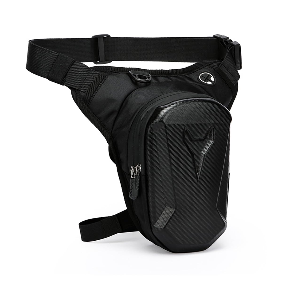 STHIRA Waterproof Bag for Men featuring Hard Shell Double Layer Zipper | Secure Thigh and Waist Storage for Riding and Travel