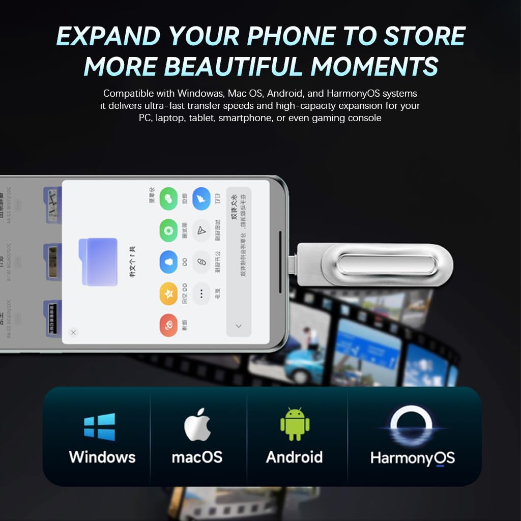 Verilux Pendrive 128GB with USB 3.2 Dual Connector Type C and A for Laptop and Android | 360° Rotation Design