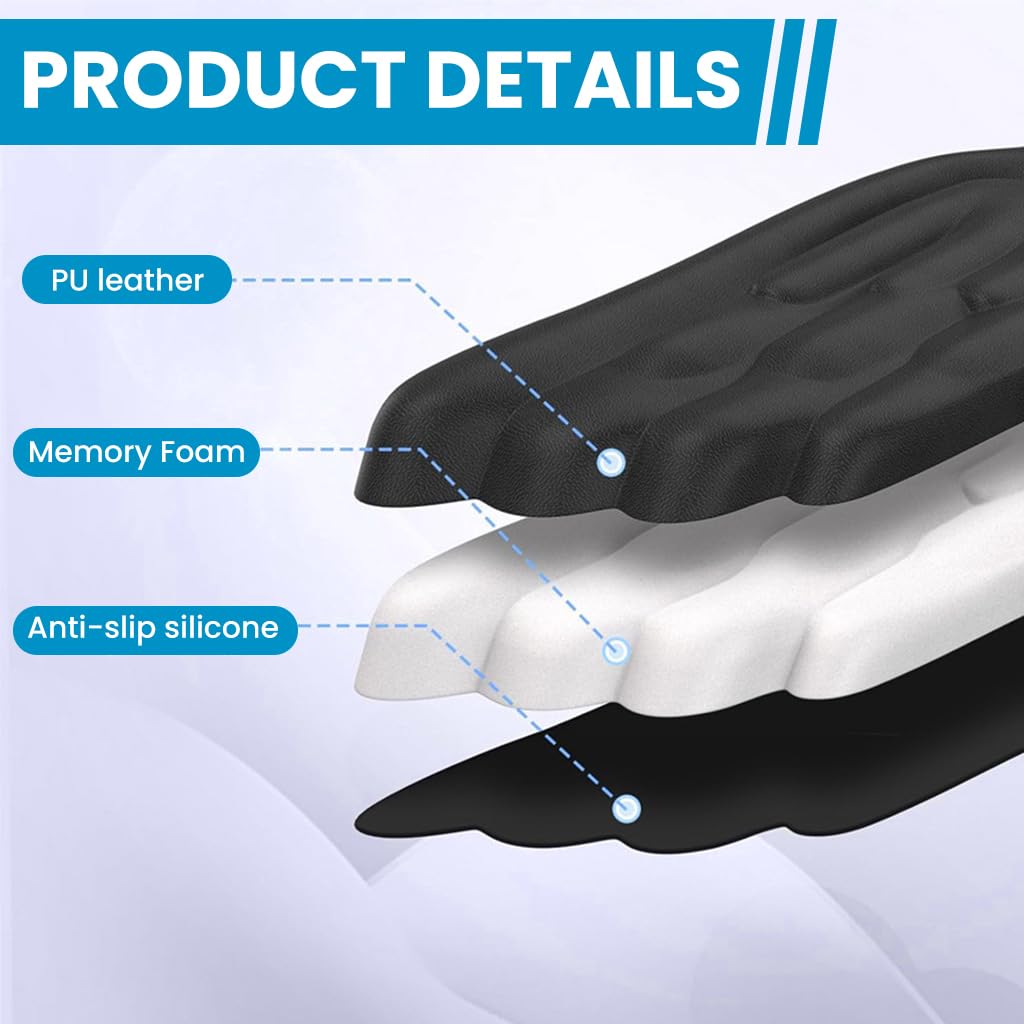 ZORBES Silicone Forearm Rest Pad for Typing and Gaming featuring Non Slip Base | Soft Memory Foam Wrist Support