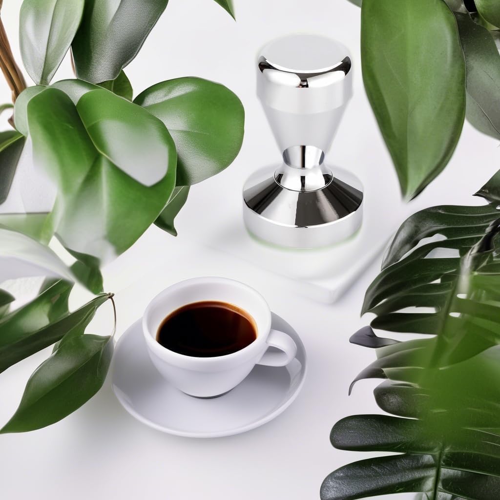 Supvox Coffee Tamper for Espresso with Ergonomic Handle and 51mm Stainless Steel Base | Barista Tool