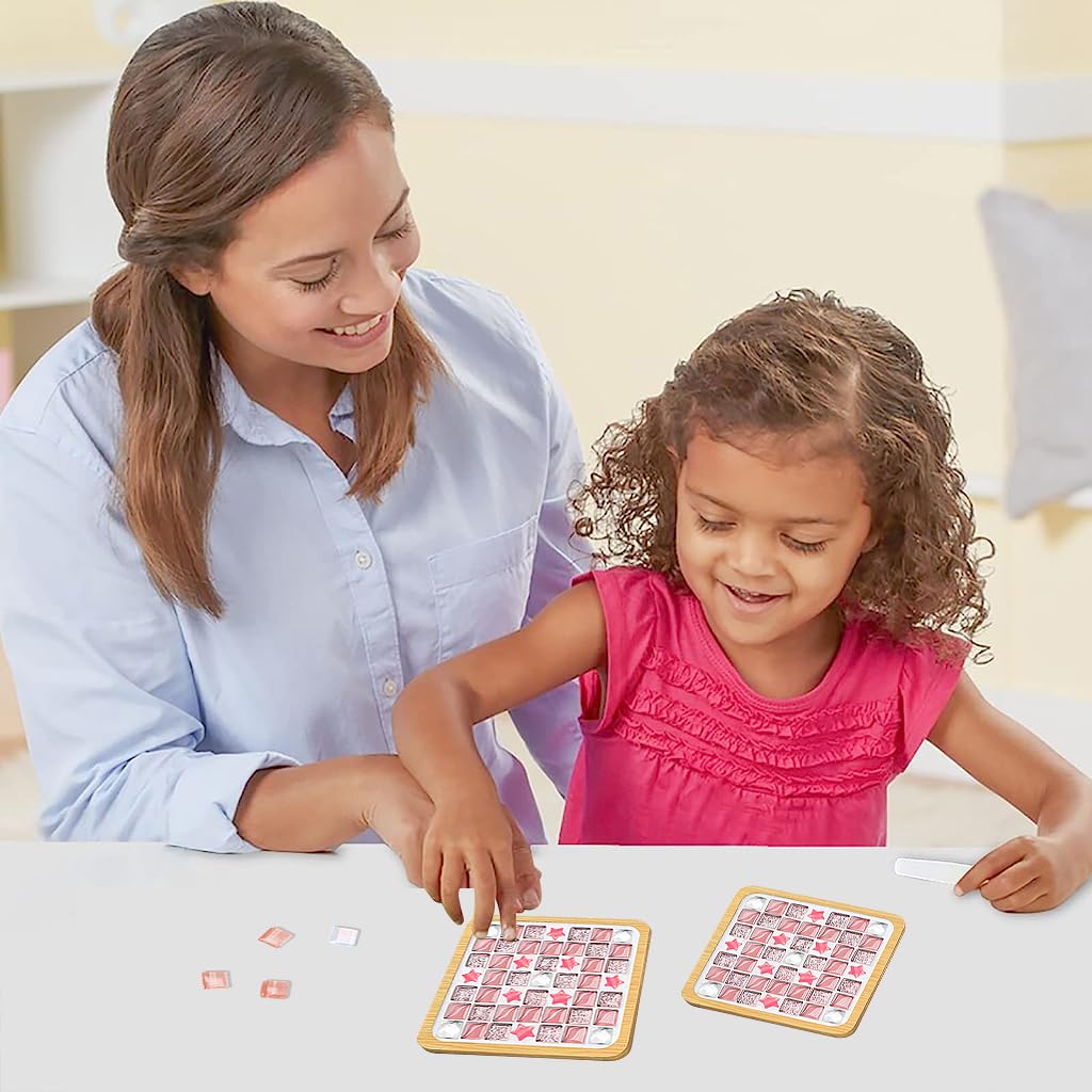 HASTHIP Glass Mosaic Tiles Kit for DIY Coaster Crafts with Wooden Frame and Pink Crystal Tiles | Fun Gift for Kids and Adults