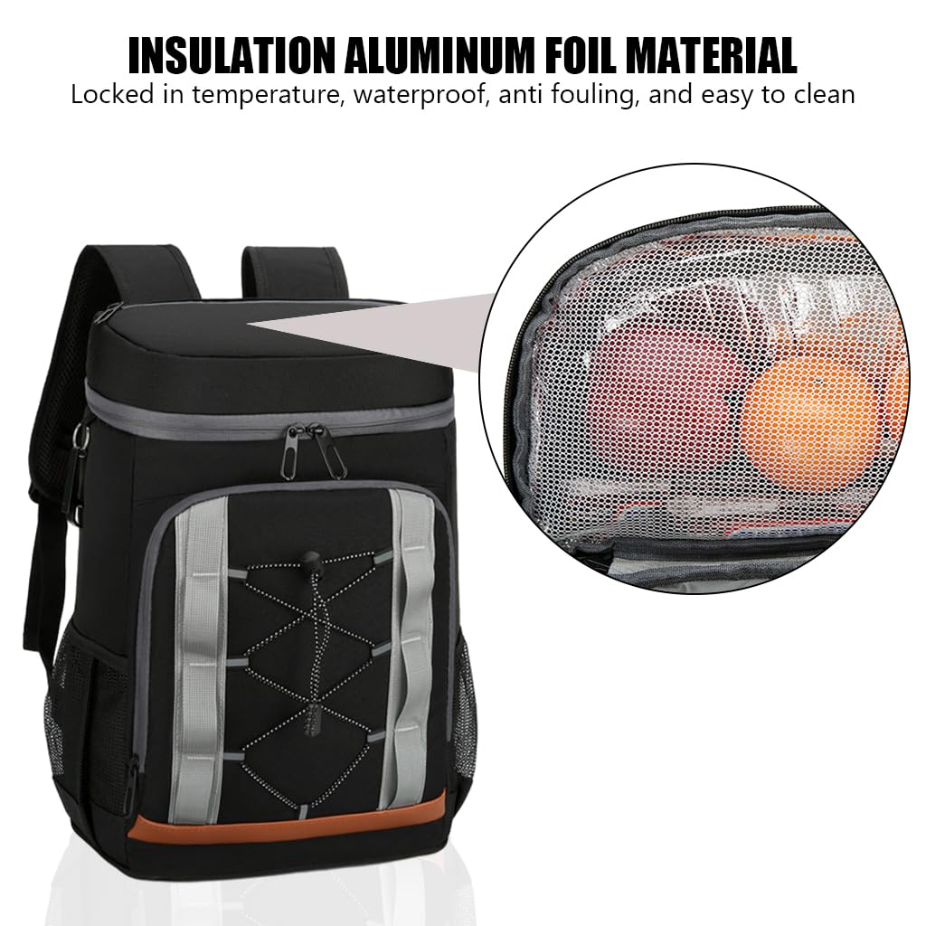 GUSTAVE Backpack Cooler 32L for Camping with Dual Zipper and Waterproof Insulated Design