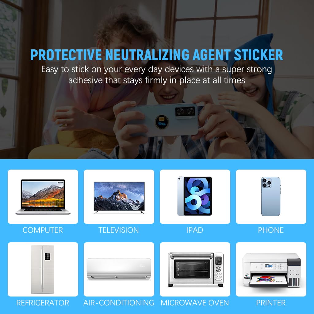 ZORBES Cell Phone Protection Stickers 6 Pcs for Smart Devices with Non Interfering Design