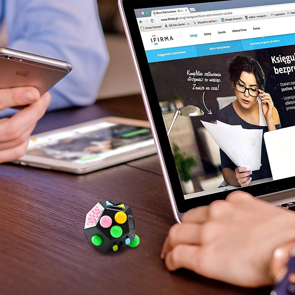 PATPAT Fidget Toy for Stress Relief with 12-Side Dodecagon Structure and ABS Silicone Design | Great for Kids and Adults