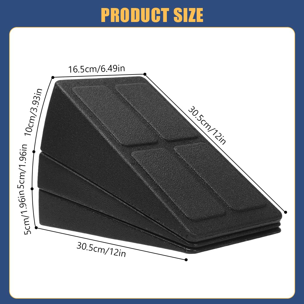 Proberos Squat Wedge Set for Squats and Calf Stretches with Adjustable 1.96–3.93 in Height | Non Slip EPP Wedge Blocks