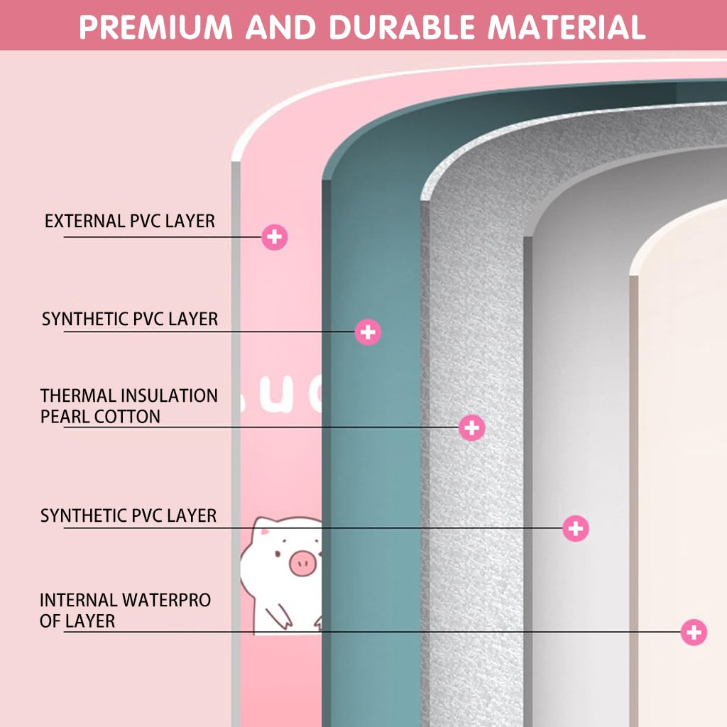 HANNEA Bath Tub for Cold Water Therapy with PVC Leakproof Design 70×70 cm | Foldable for Adults and Kids