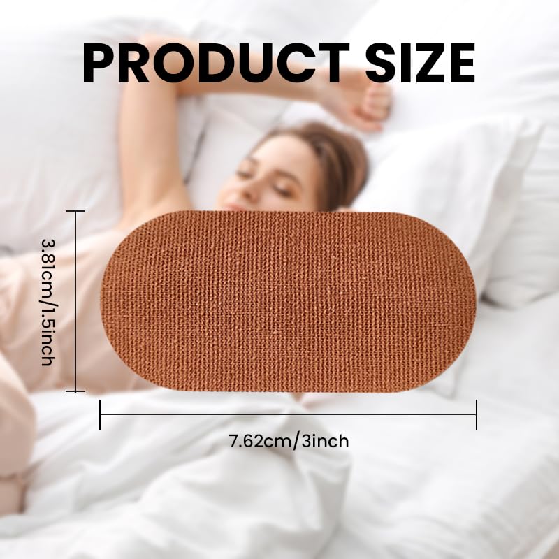 ZIBUYU Anti Snore Mouth Tape for Nasal Breathing Sleep with 30 Count Pre Cut Beige for Kids and Adults
