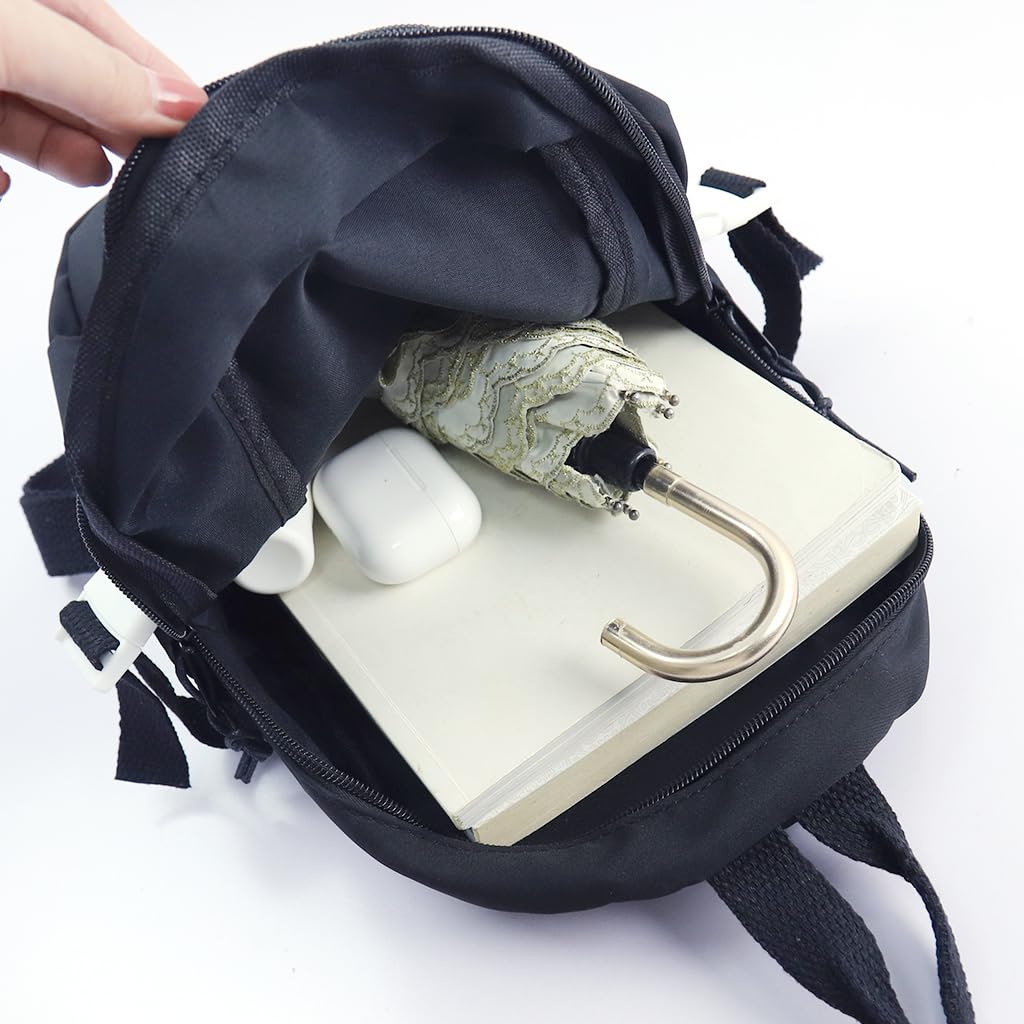 GUSTAVE Sling Bag for Men with 2 Main Compartments and Handle, Oxford Cloth 20x12x31cm | Black Crossbody for Travel and Daily Use