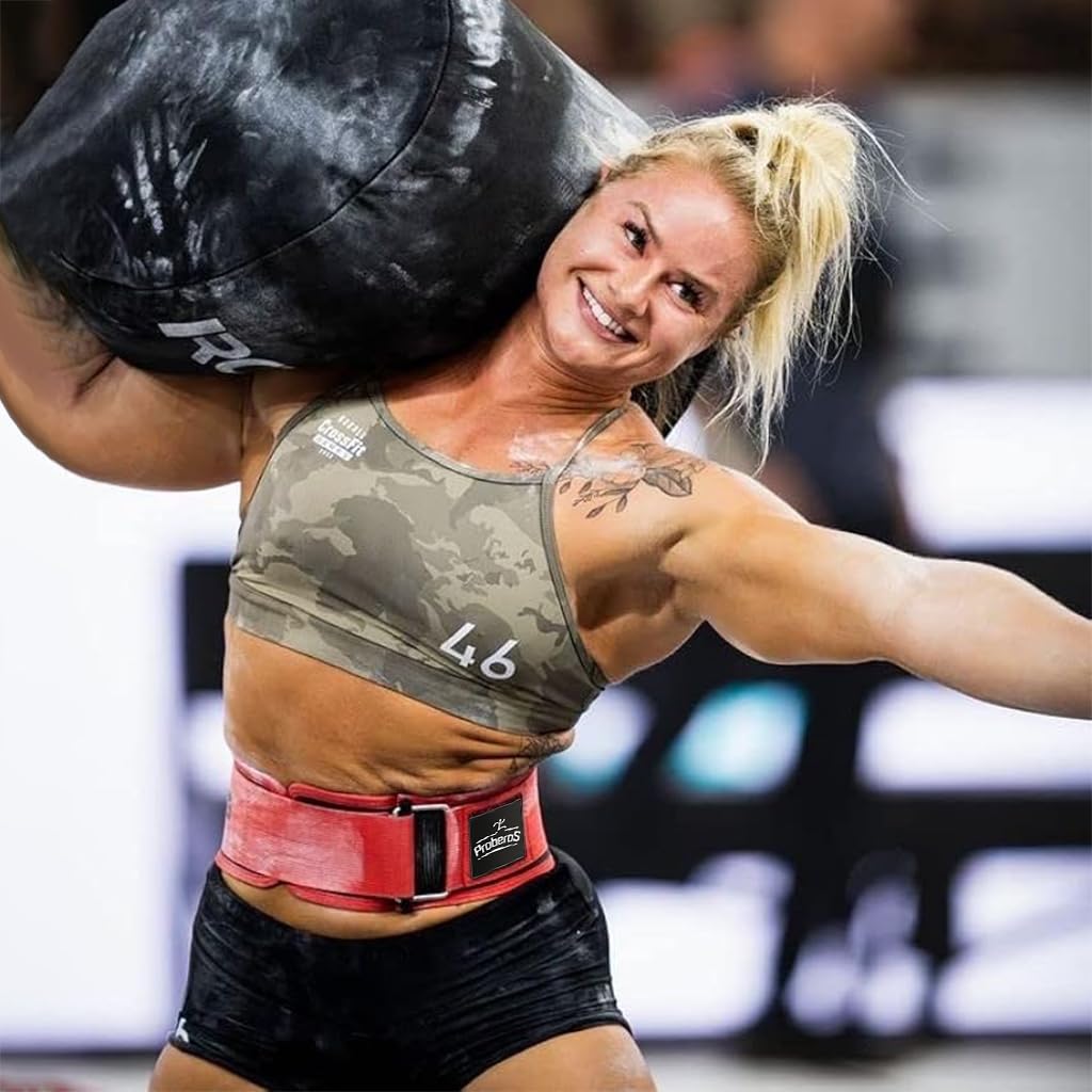 Proberos Weight Lifting Belt for Men and Women with Hook and Loop Closure | 10cm Wide Adjustable Nylon Support