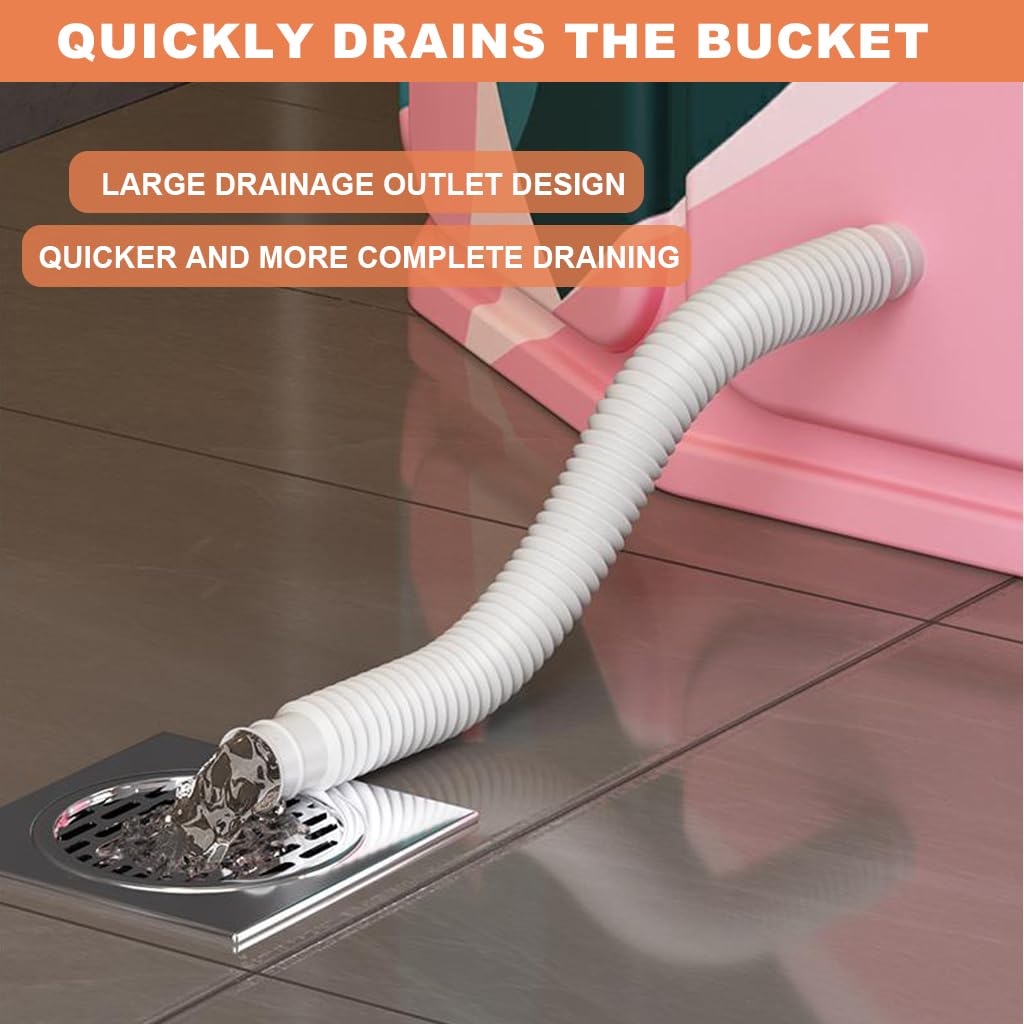 HANNEA Bath Tub for Bathroom with 25.5 in Diameter PVC Foldable Design | Ice and Hot Water Therapy