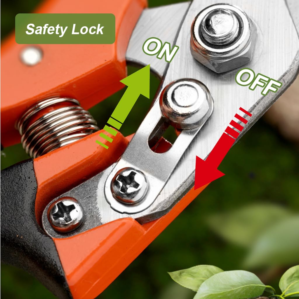 HASTHIP Gardening Scissor for Home Garden with Spring Loaded Mechanism and Ergonomic Handle