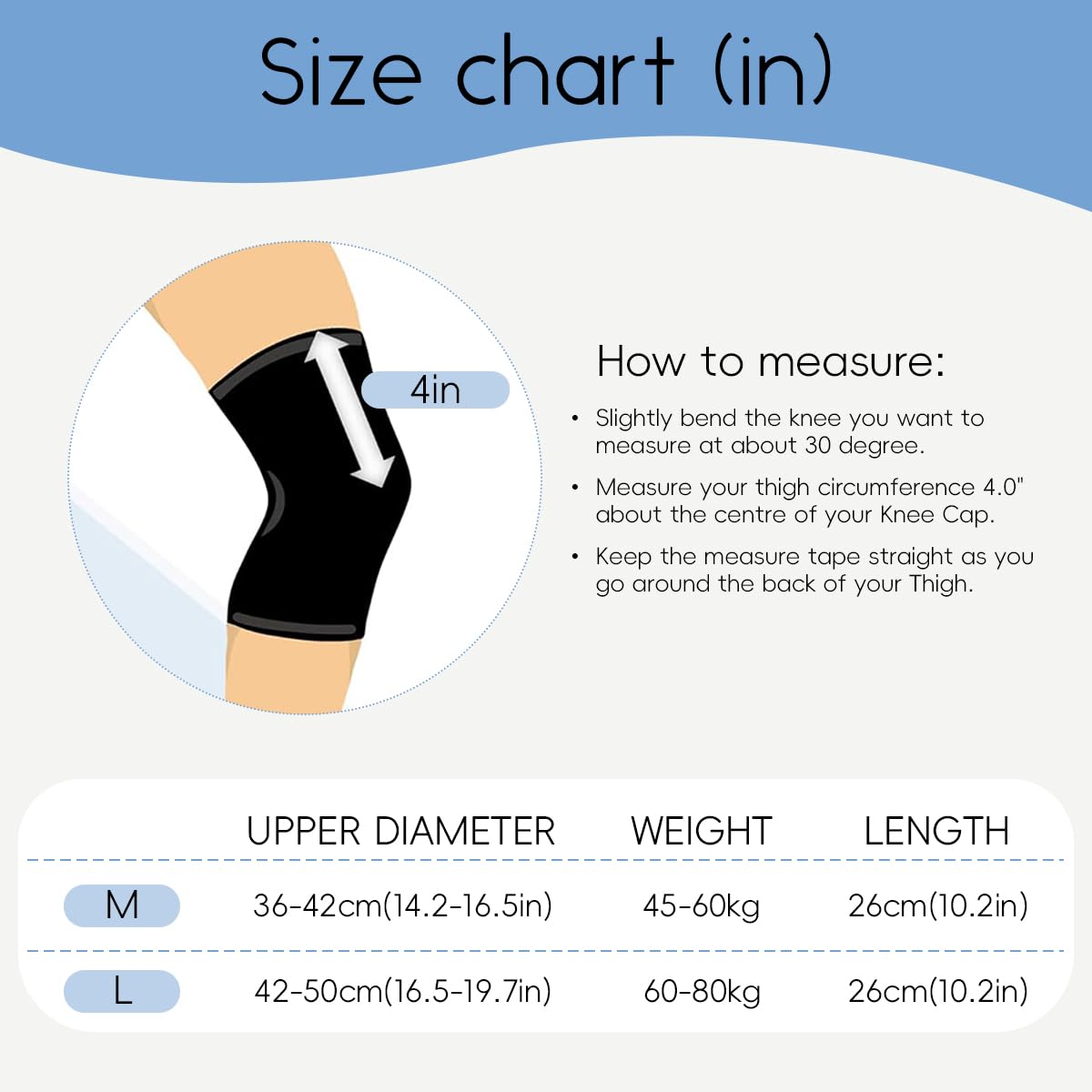 ZIBUYU Knee Pads for Running and Gym featuring Thickened EVA Foam Cushion | Black Unisex Support