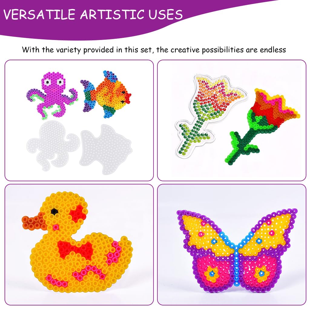 PATPAT Cartoon Pegboards Accessories Kit for DIY Crafts with 20Pcs Mixed Shapes | Plastic Set