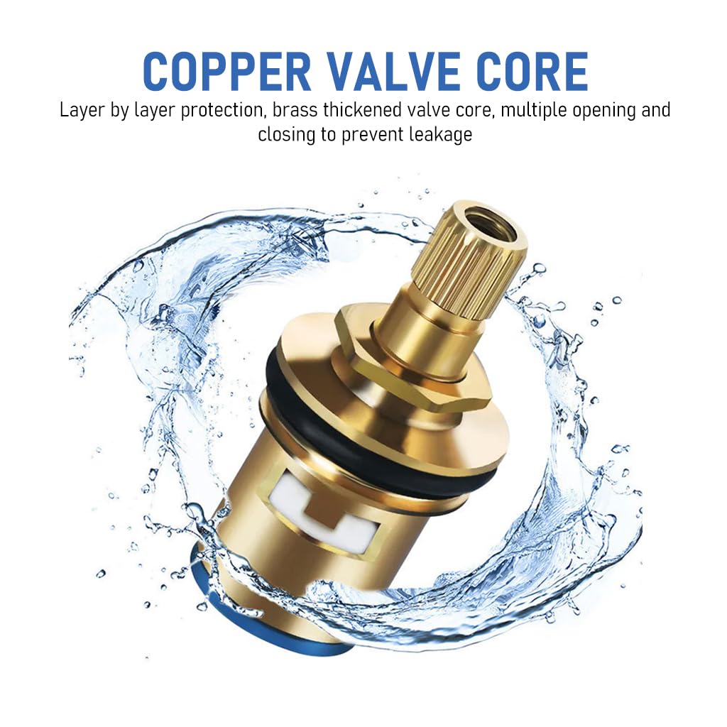 HASTHIP Washing Machine Tap for Bathroom and Kitchen with 1/2 inch Thread Copper Lockable Faucet | Chrome-Plated Metal