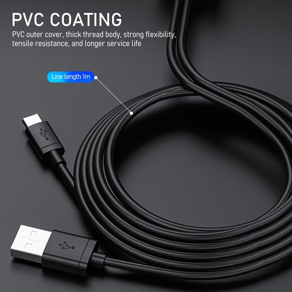 Verilux USB to Ethernet Adapter with 3.3ft Power Cable for Chromecast Ultra and Fire TV Stick