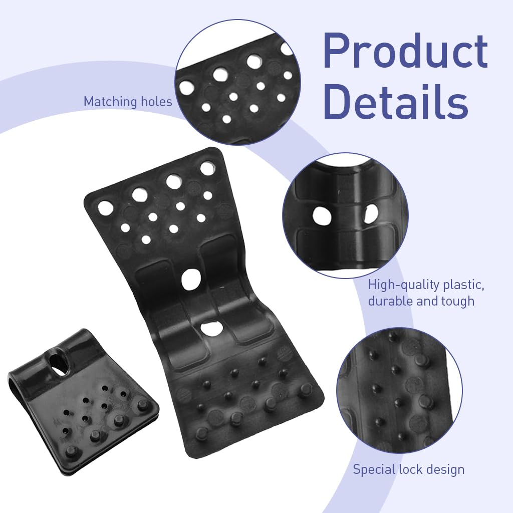 Optifit Sun Shade Net Clips for Garden Netting with Snap Closure | 30 Pcs Durable Plastic