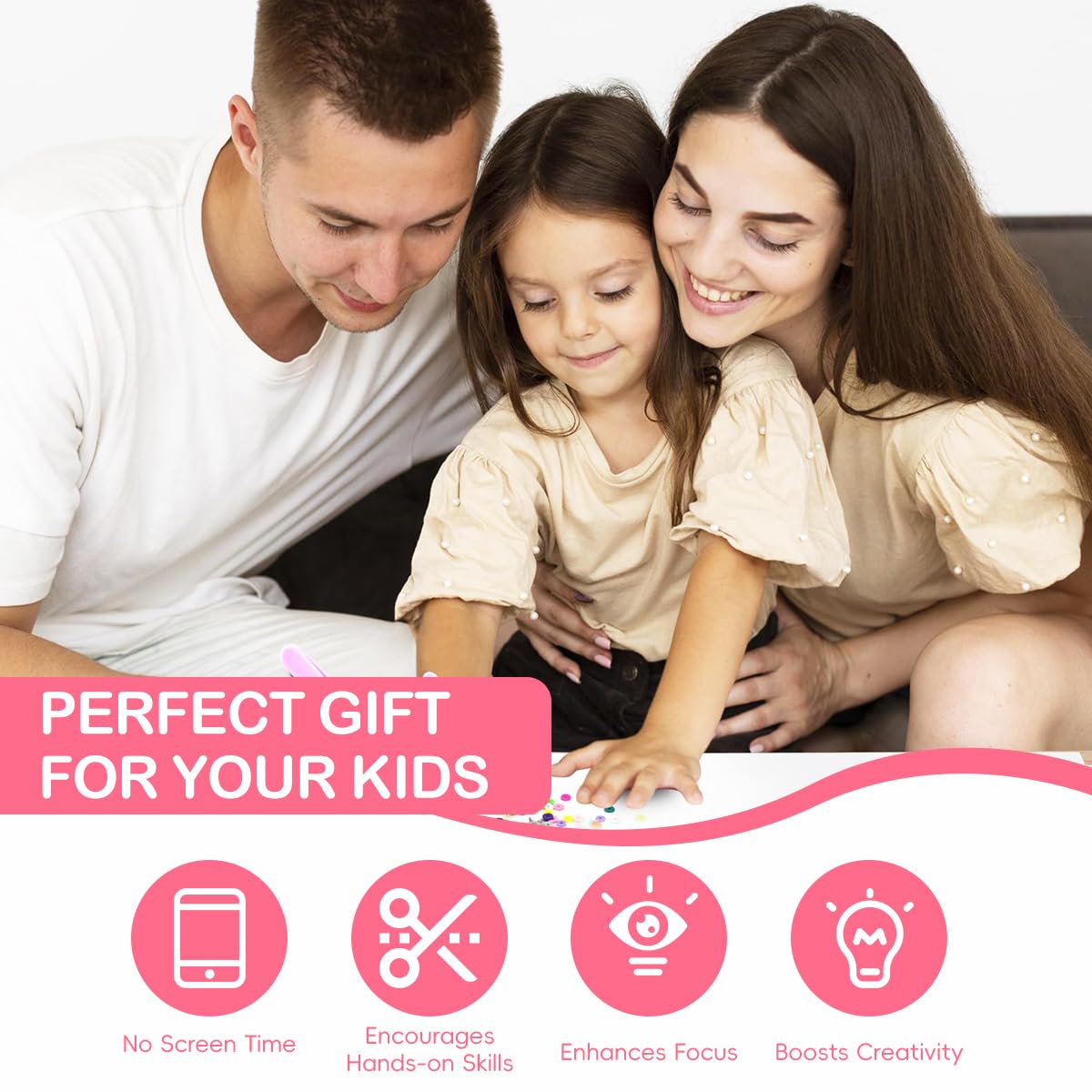 Zibuyu Bracelet Making Kit for Kids with Unicorn Charms and Gradient Beads | DIY Jewelry Craft Set