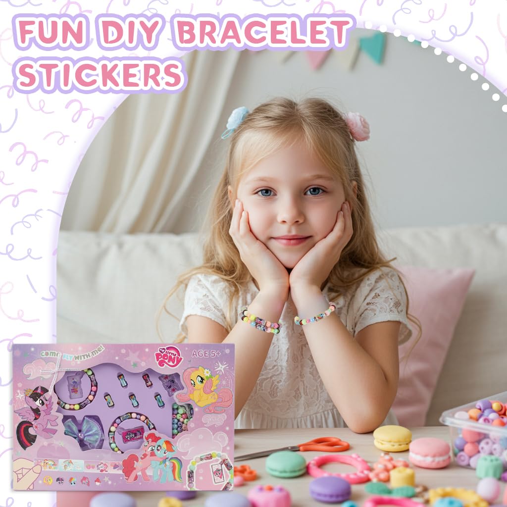 PATPAT Bracelet Making Kit for Girls with 150 Sticker Rolls and Spacer Beads | Fun DIY Gift Set