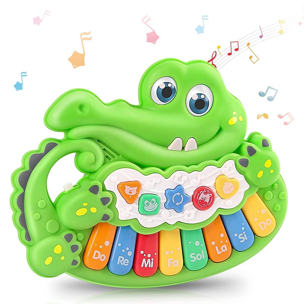 PATPAT Piano Keyboard for Kids with Flashing Lights and 8 Melodies | Educational Baby Gift