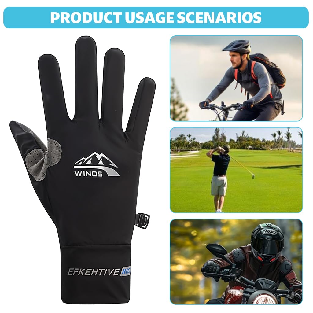 Proberos Driving Gloves for Men and Women featuring Ice Silk Breathable Fabric | 3PCS Set