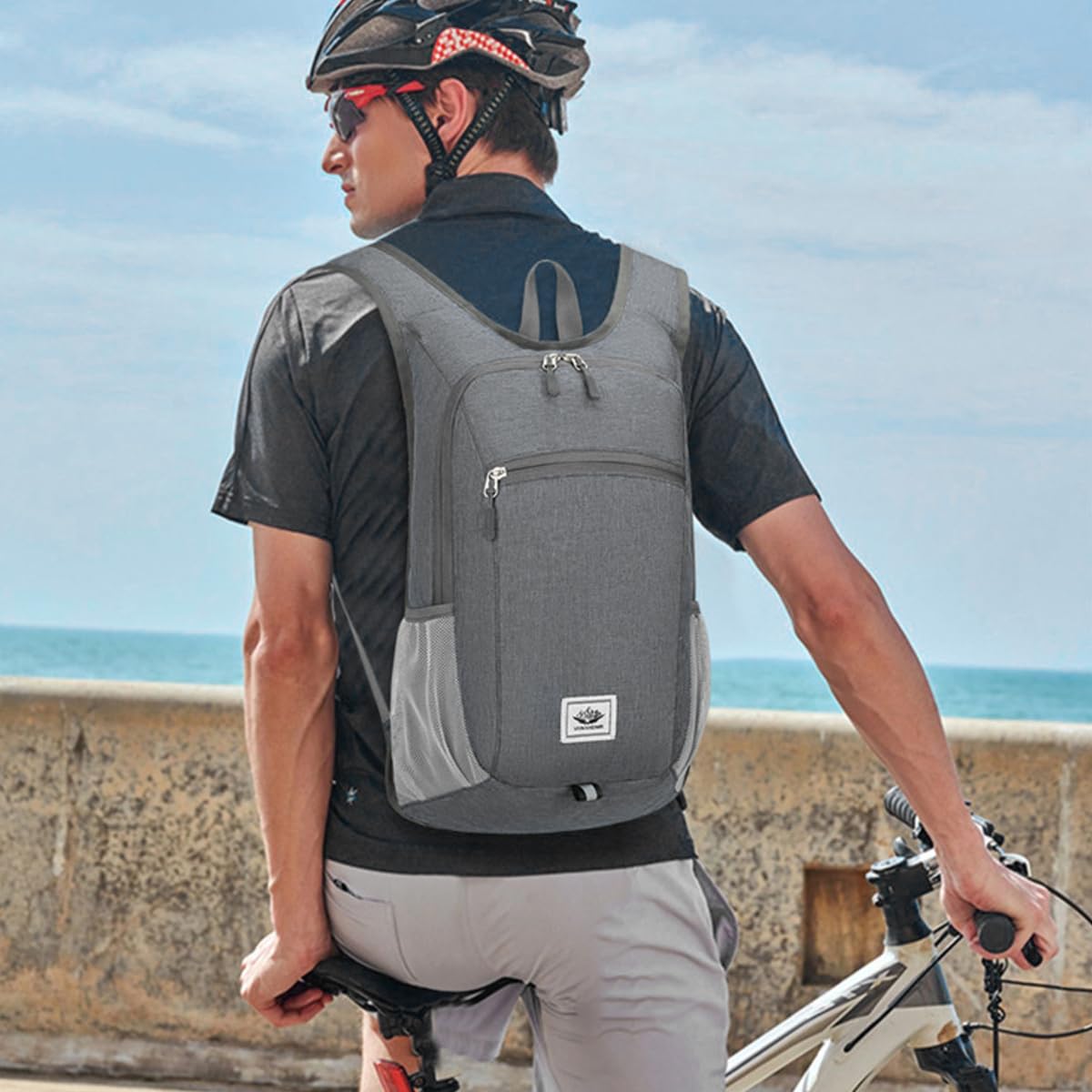 Optifit Ultra Slim Outdoor Backpack for Hiking with 10L Capacity and Foldable Design