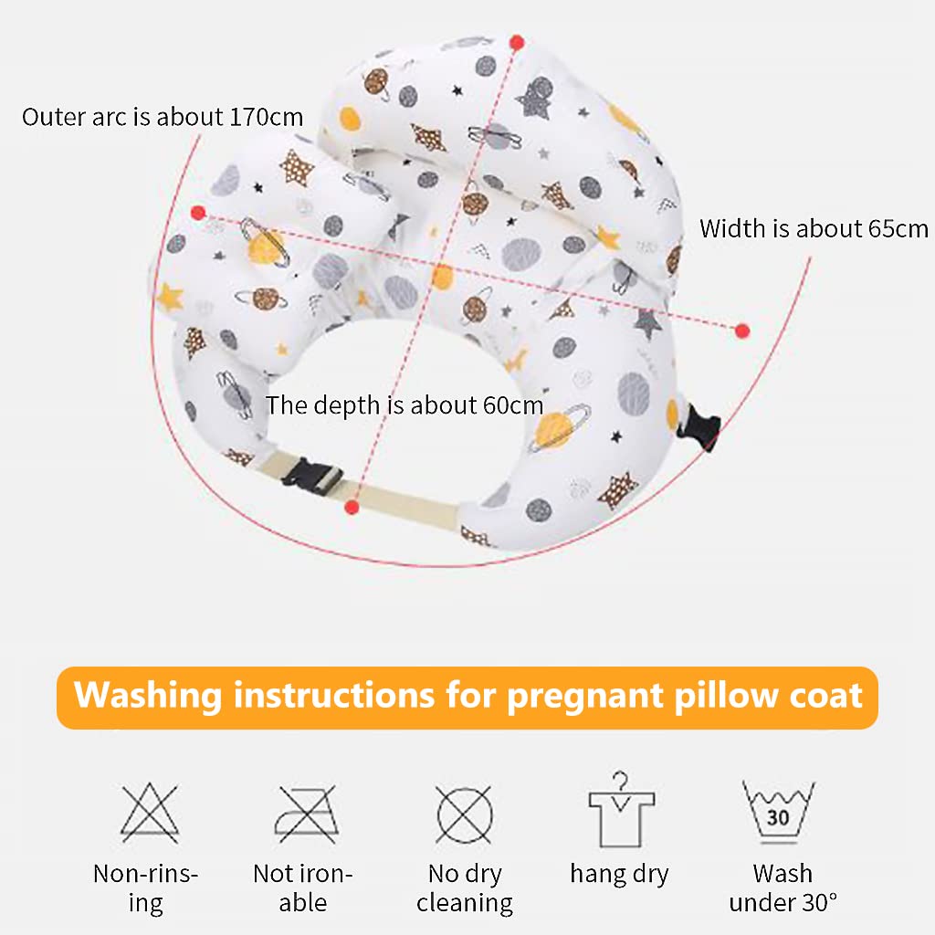 SNOWIE SOFT Baby Feeding Pillow for Mom with Adjustable Headrest and Cotton Cover | Washable Nursing Support Cushion