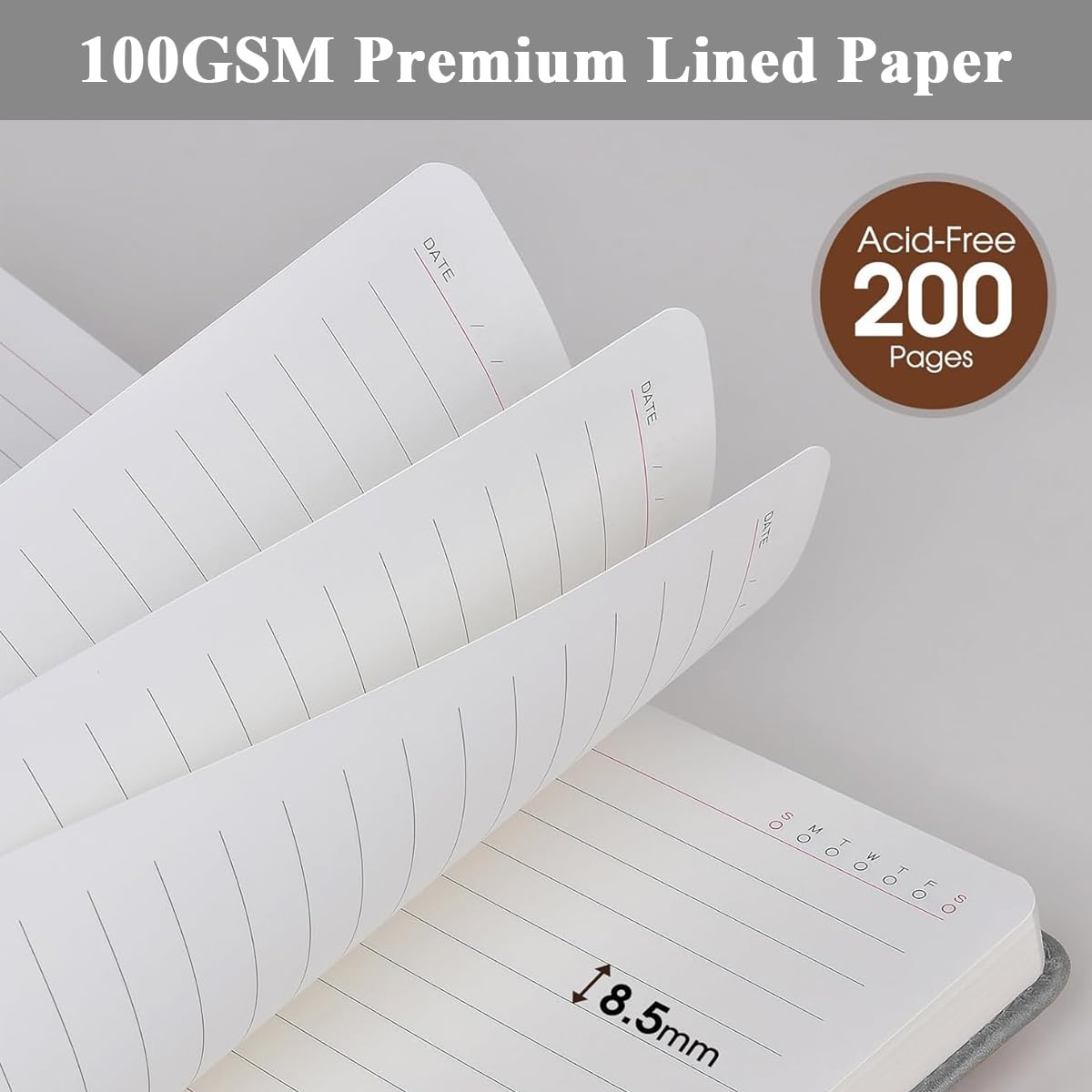 Climberty Planner Diary for Daily Use featuring Snap Button Closure & 200 Pages 100gsm Ruled Paper