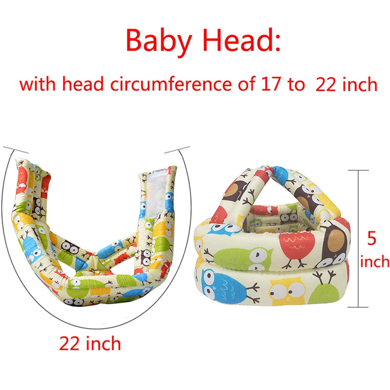 SNOWIE SOFT Baby Safety Helmet for Walking and Running with 40–45cm Adjustable Fit | 100% Cotton Head Protector for Infants 6 Months–5 Years