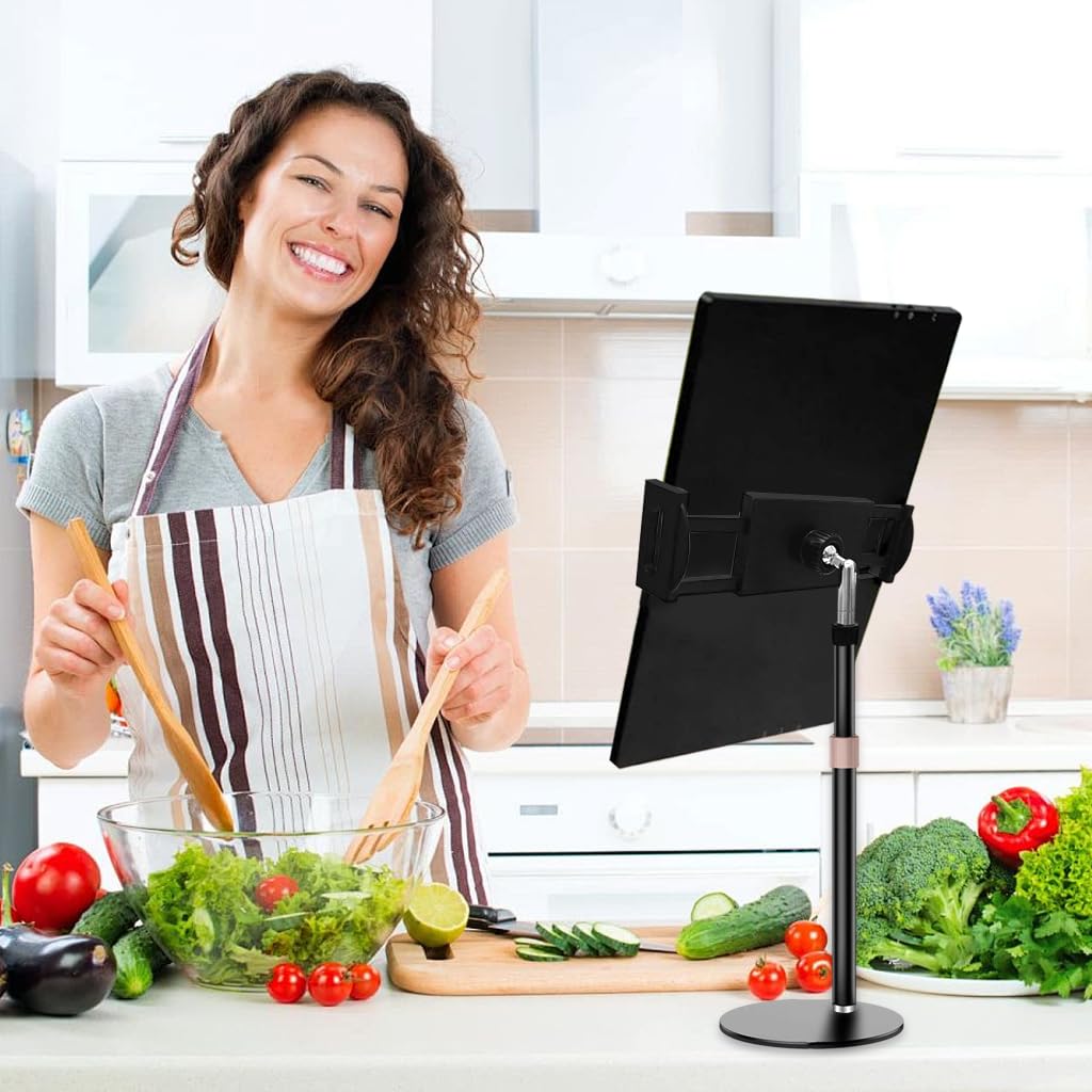 ZORBES Telescopic Monitor Stand for 17.3 in Screens featuring 360° Rotation and Metal Build