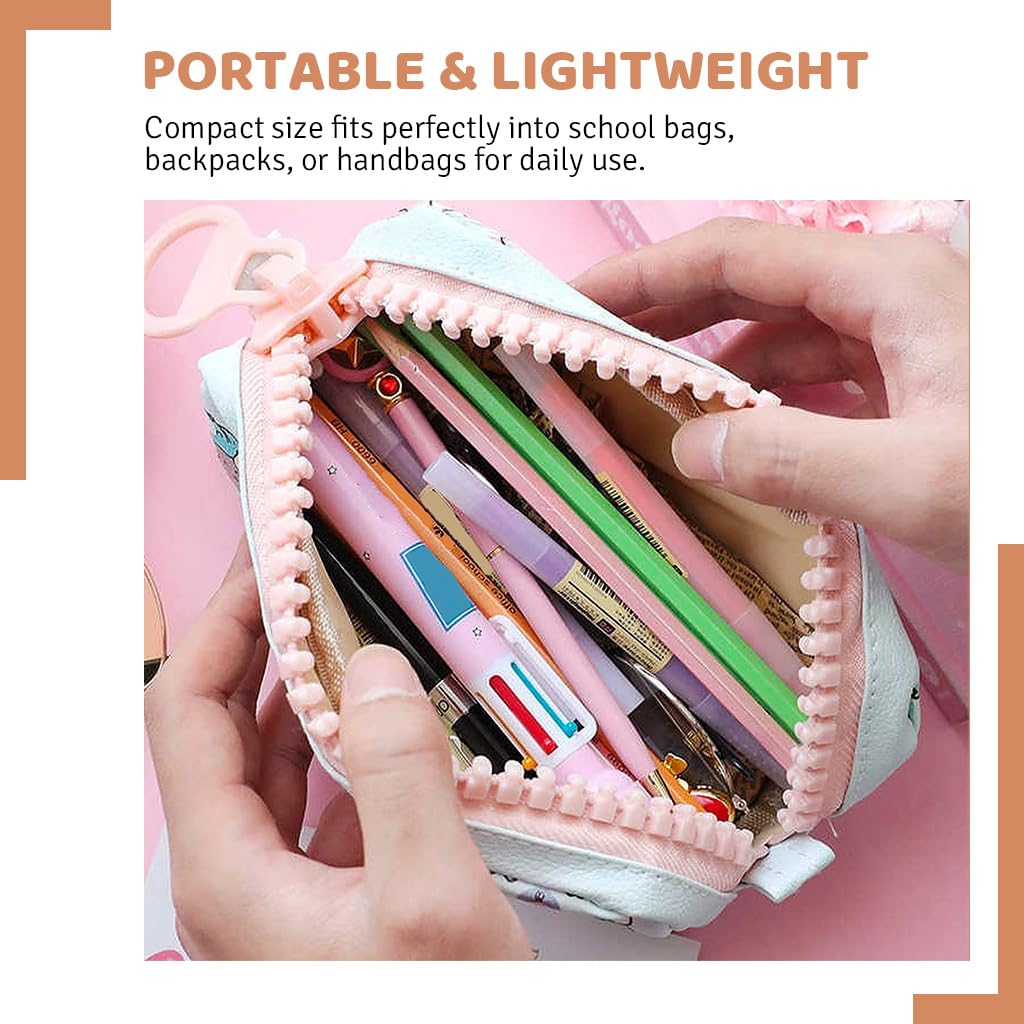 ZIBUYU Pencil Case for Stationery with Large Zipper Opening | Organized School Storage