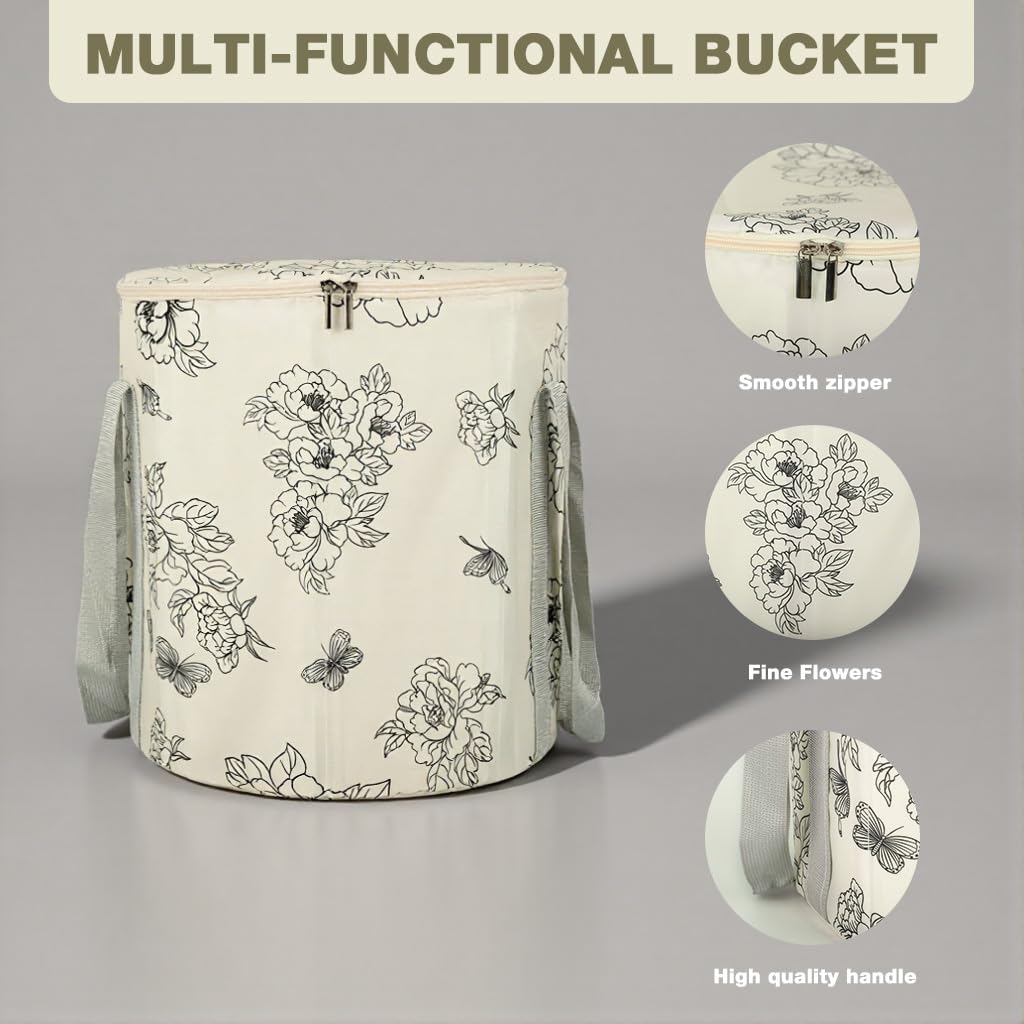 HANNEA Foldable Feet Soaking Bath Tub for Home Pedicure and Relaxation featuring Collapsible Design | Portable Foot Spa Basin with Multi Layer Insulation Structure