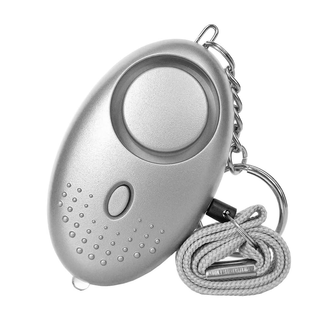 ZIBUYU Self Defence Alarm for Women with 130dB Siren and Pull Pin Activation | LED Light Keychain