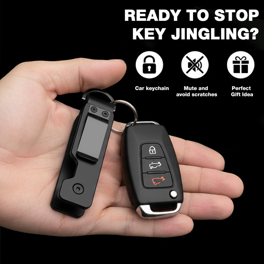 SANNIDHI Key Organizer for Home Office and Travel with D-Ring Clasp | Holds 2-6 Keys